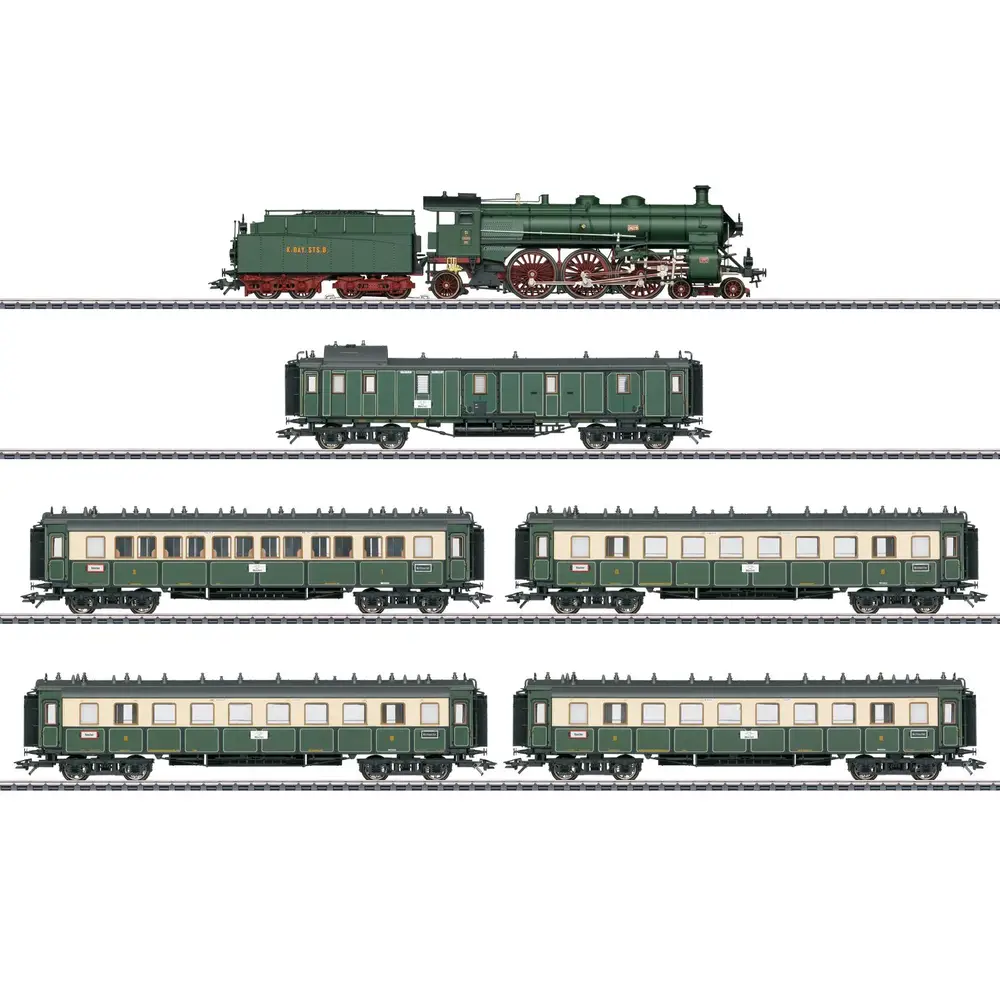 Märklin 26360 H0 Schnellzug-Set bayr.m.S 3/6