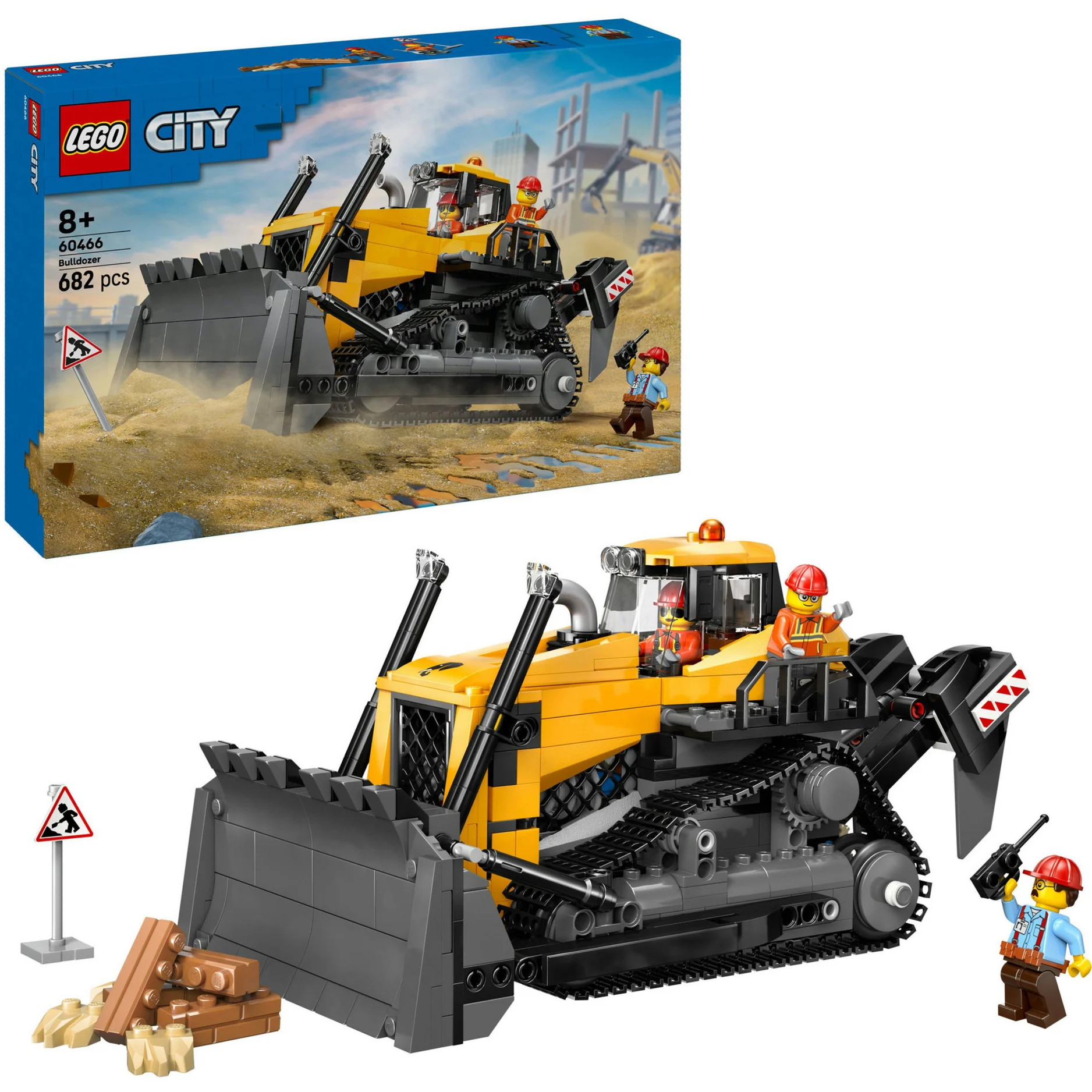 LEGO® City 60466 Gelber Bulldozer