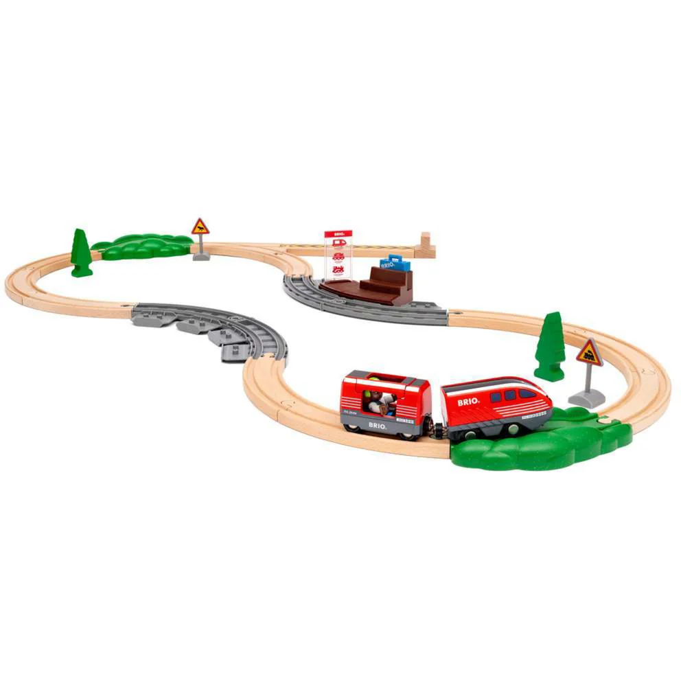 BRIO World 36102 Zugset mit Rückziehmotor | Zugset-Zubehör für Kinder ab 3 Jahren
