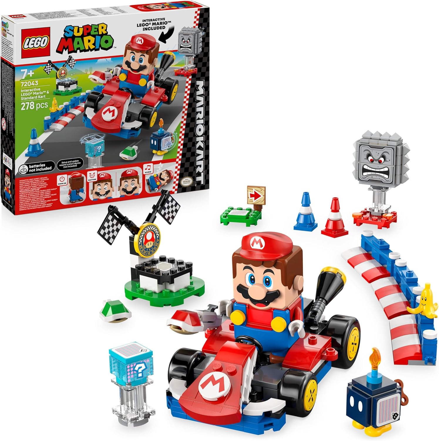 LEGO 76922 Speed Champions BMW M4 GT3 & BMW M Hybrid V8 Doppelset LEGO Speed Champions 76922 BMW M4 GT3 in Weiß und BMW M Hybrid V8 in Schwarz-Weiß mit zwei Rennfahrer-Minifiguren