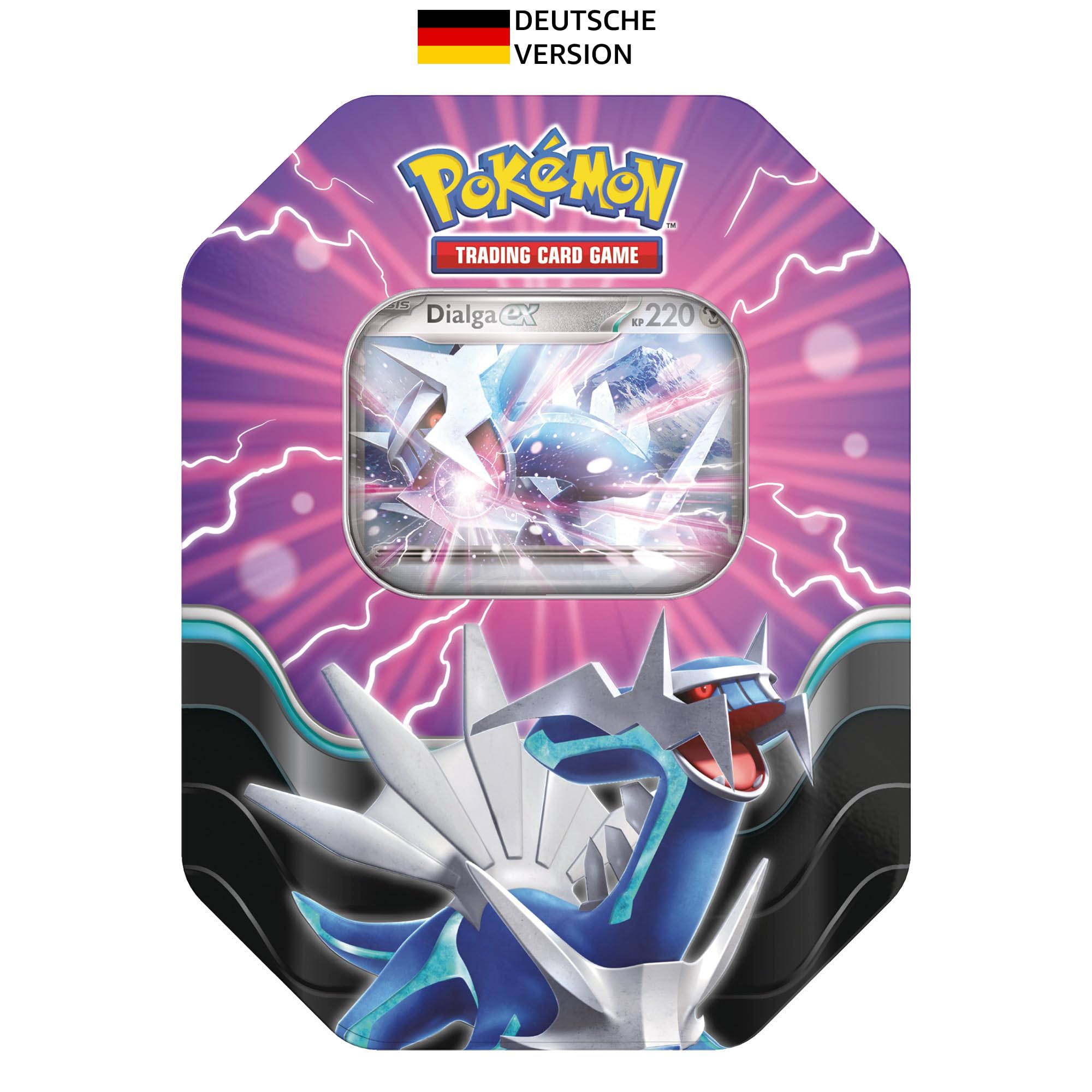 Pokemon Pkm Tin 118 Dialga – Legendäre Tin-Box Mit Dialga-Ex & Boostern 10637