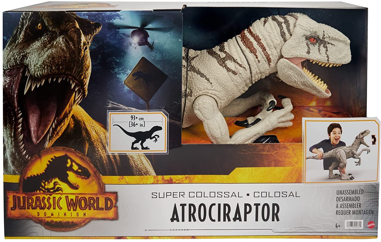 Mattel JURASSIC WORLD HFR09 Riesendino Atrociraptor Actionfigur