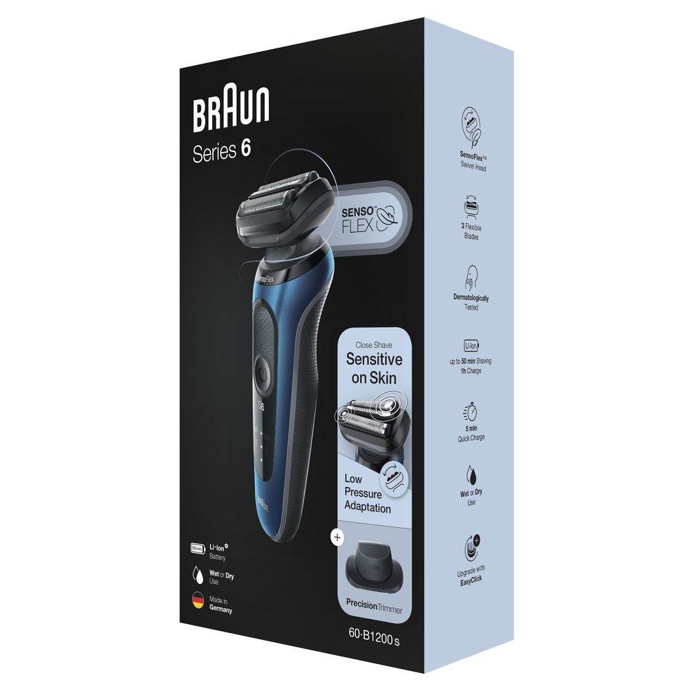Braun Elektrorasierer Series 6 60-B1200s für Männer Braun, Elektrorasierer, Series, 6, 60-B1200s, für, Männer