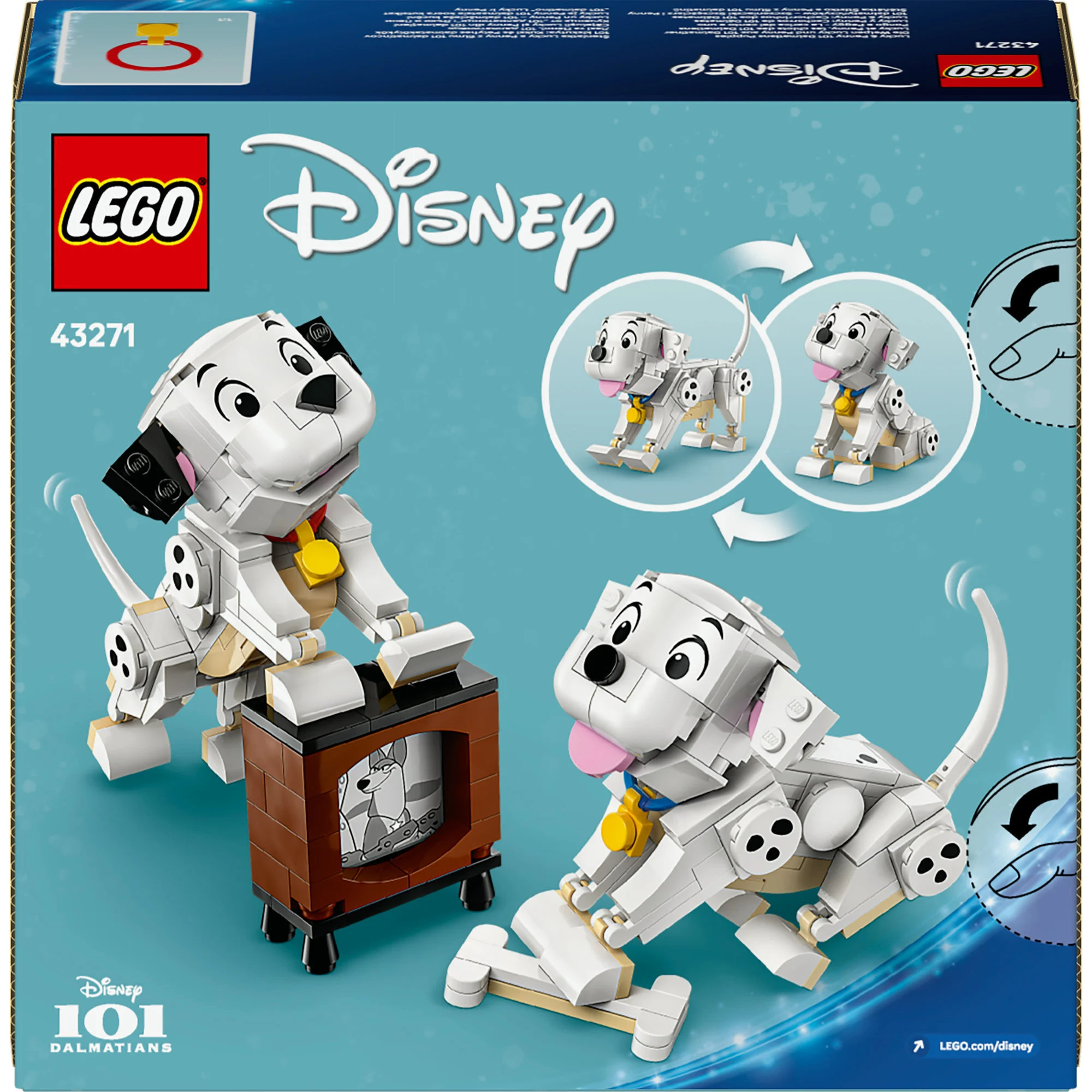 LEGO® Disney Classic 43271 Die Welpen Lucky und Penny aus 101 Dalmatiner