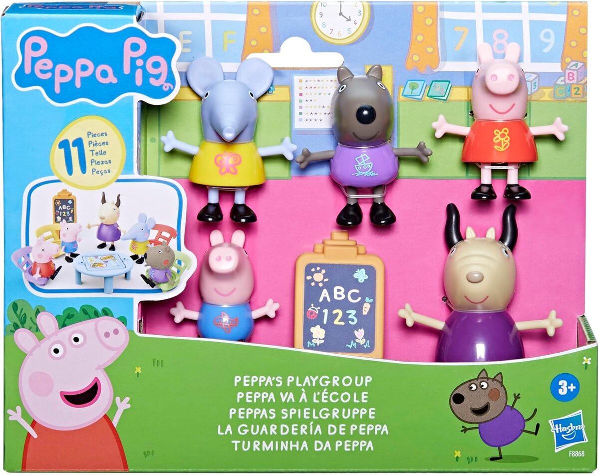 Peppa Pig Peppas Spielgruppe Spielset Spielzeug, Leute, Person