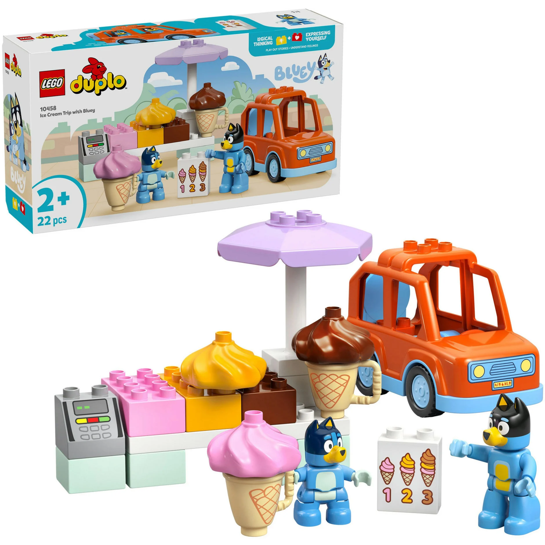 LEGO® Bluey 10458 Ausflug zur Eisdiele mit Bluey
