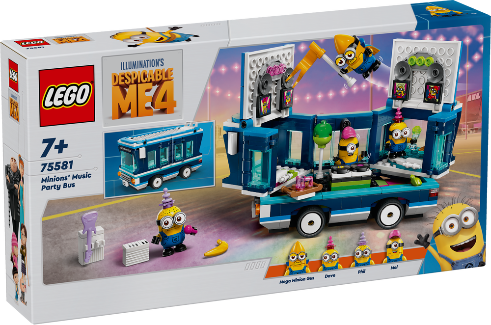 LEGO® Minions und der Party Bus 75581 Spielzeug, Person, Maschine, Rad