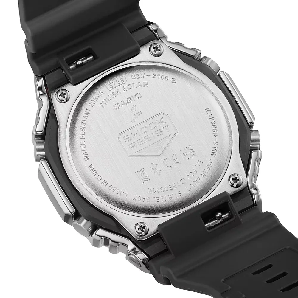 G-SHOCK GBM-2100A Classic Style Metal Covered Schwarz Uhr