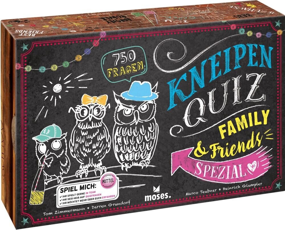 Kneipenquiz Family & Friends Spezial Tier, Vogel, Kiste, Essen, Eiscreme, Tier, Vogel, Kiste, Essen, Eiscreme, Tier, Vogel, Kiste, Essen, Eiscreme