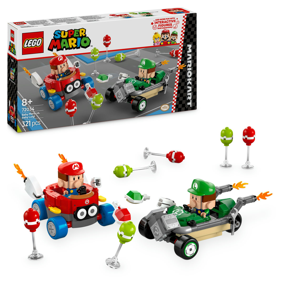 LEGO® Super Mario™ 72034 Baby Mario vs. Baby Luigi Spielzeug