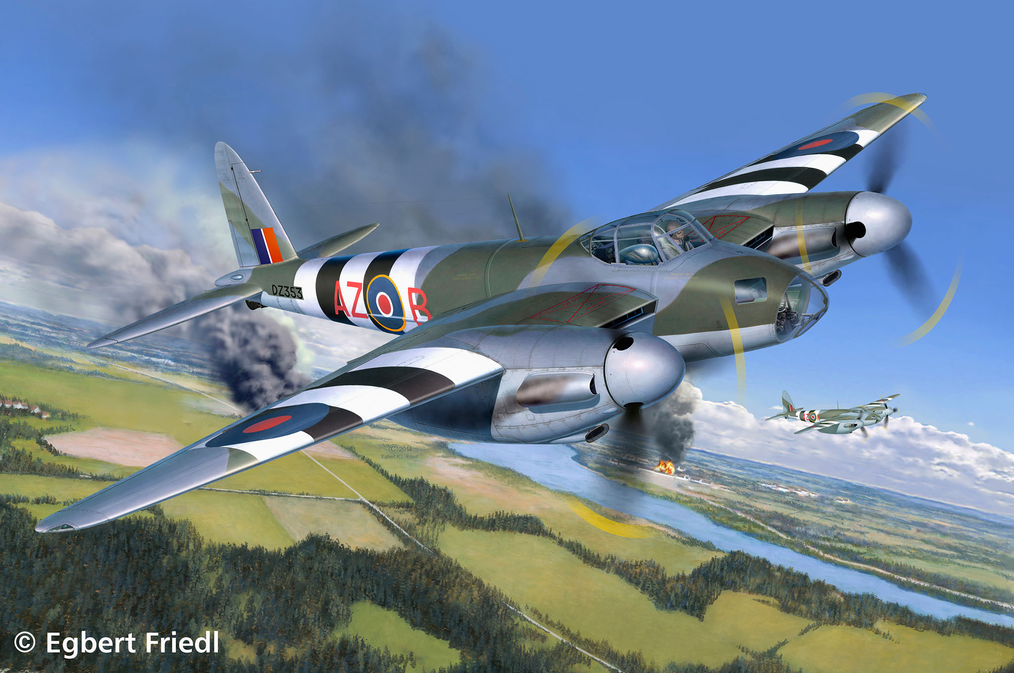 Flugzeug, Fahrzeug, Kampfflugzeug, Bomber