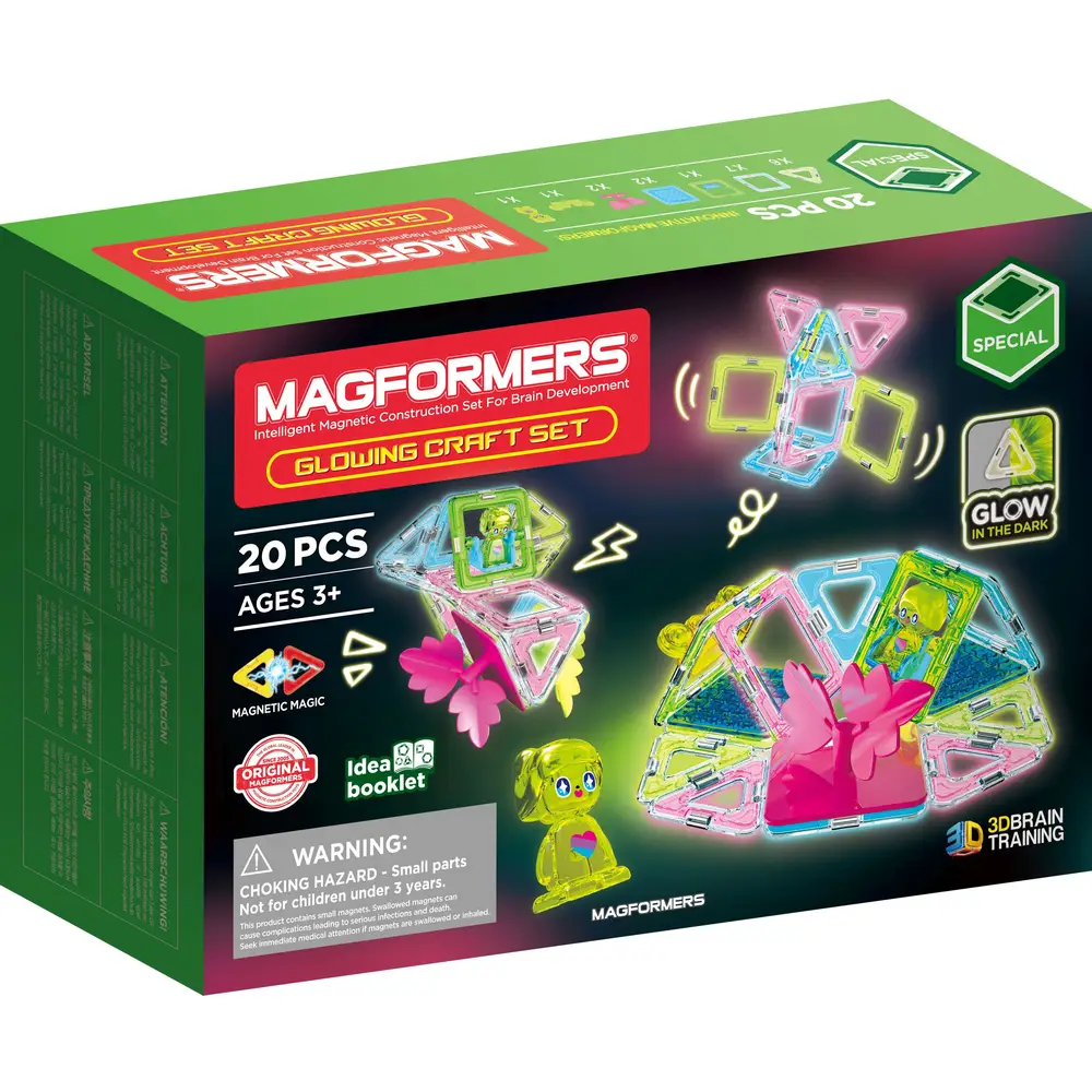 Magformers, Glowing, Craft, Set Magformers Glowing Craft Set