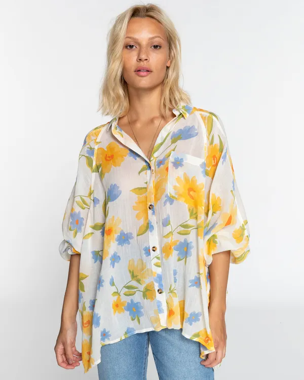 Billabong Shirt Langarm Damen Salt GR. L
