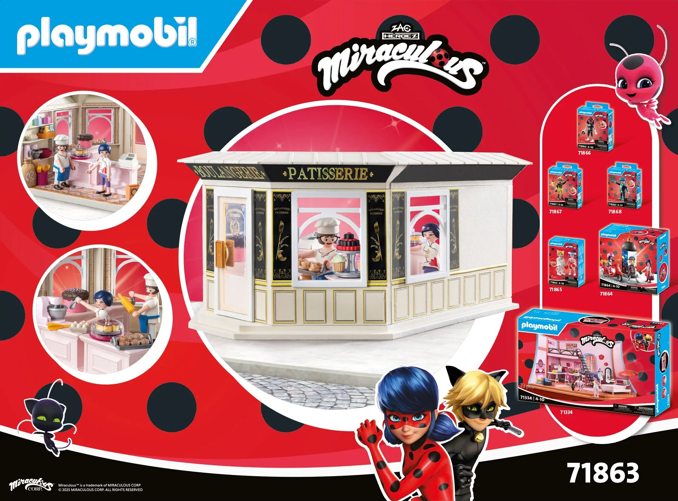 PLAYMOBIL 71863 Miraculous: Französische Bäckerei