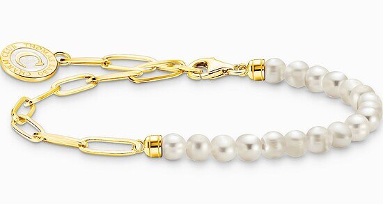 Thomas, Sabo, Armband, Charm-Club, Rosa, Schimmernd, Länge, 19, Cm, A1936-699-7-L19V, Zubehor, Armreif, Schmuck, Medaillon, Anhänger