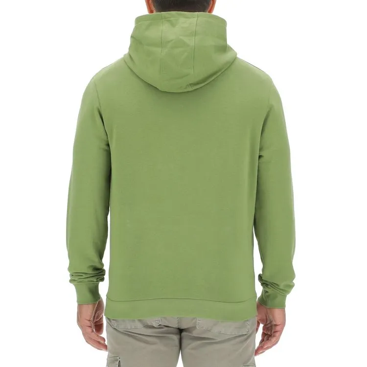 JEEP Herren Hoodie O103276GN - Grün mit großem Jeep-Logo und Beuteltasche GR. XXL