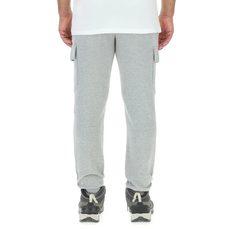 JEEP Herren Cargo-Jogginghose O102896GR - Graue Hose mit Jeep-Star-Print und Cargotaschen GR. XXL