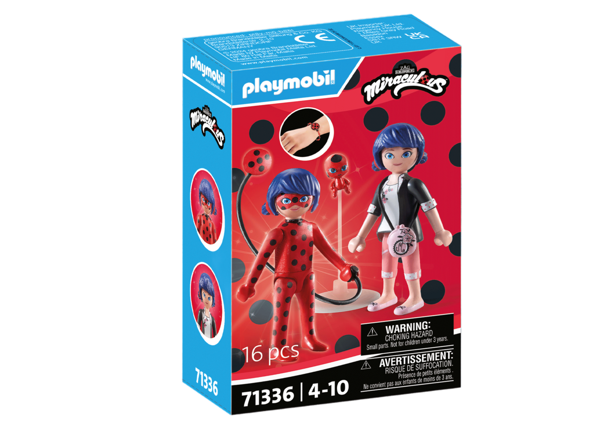 PLAYMOBIL_71336_Miraculous:_Marinette_&_Ladybug, Figur, Person, Puppe, Spielzeug, Gesicht