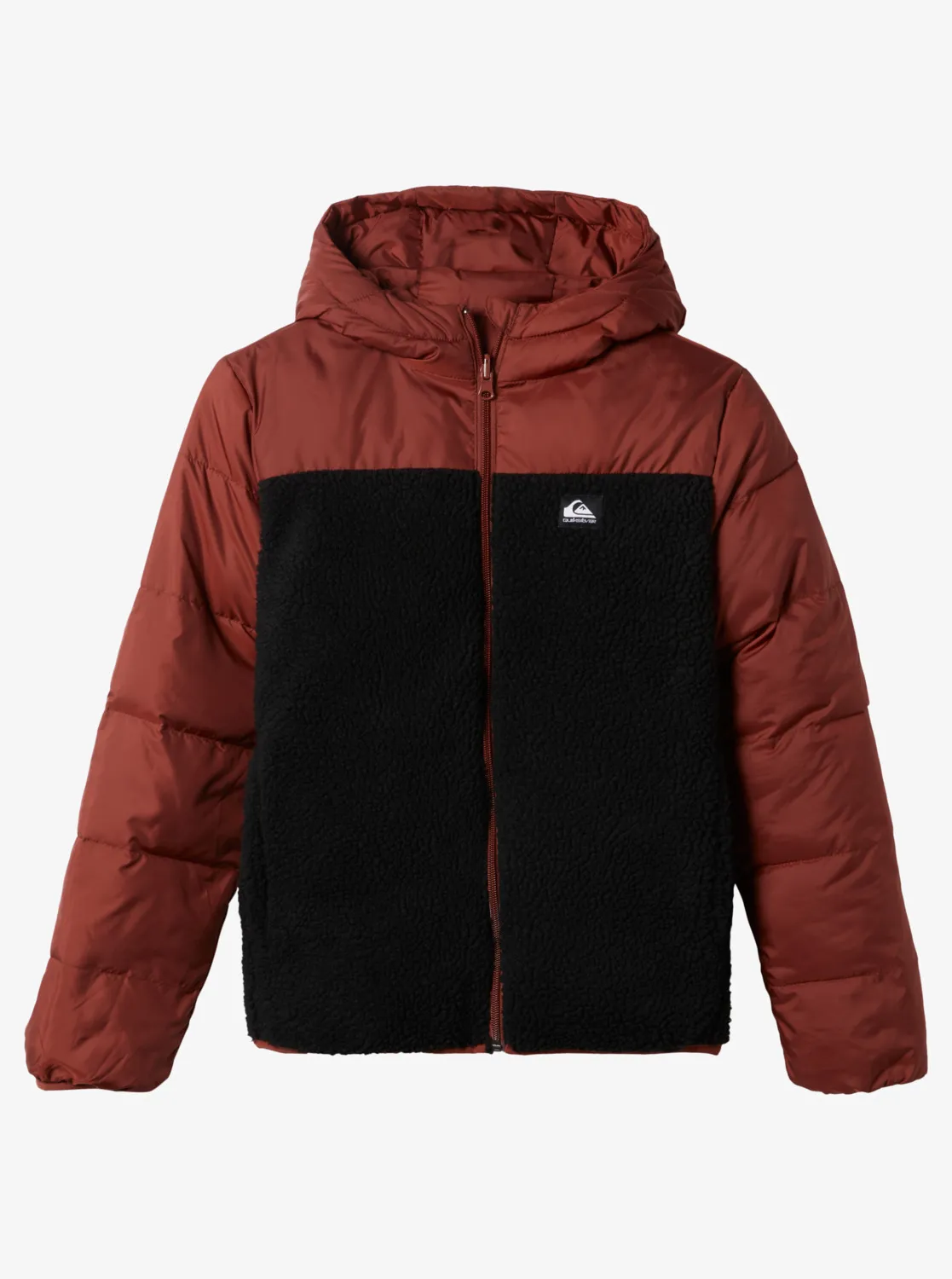 Quiksilver Scaly Reversible - Isolierende Kapuzenjacke zum Wenden für Jungen von 8-16 Terracotta GR. M