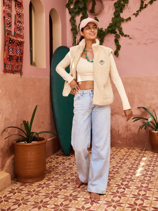 ROXY Cut The Night - Weste aus Polarfleece für Frauen GR. L