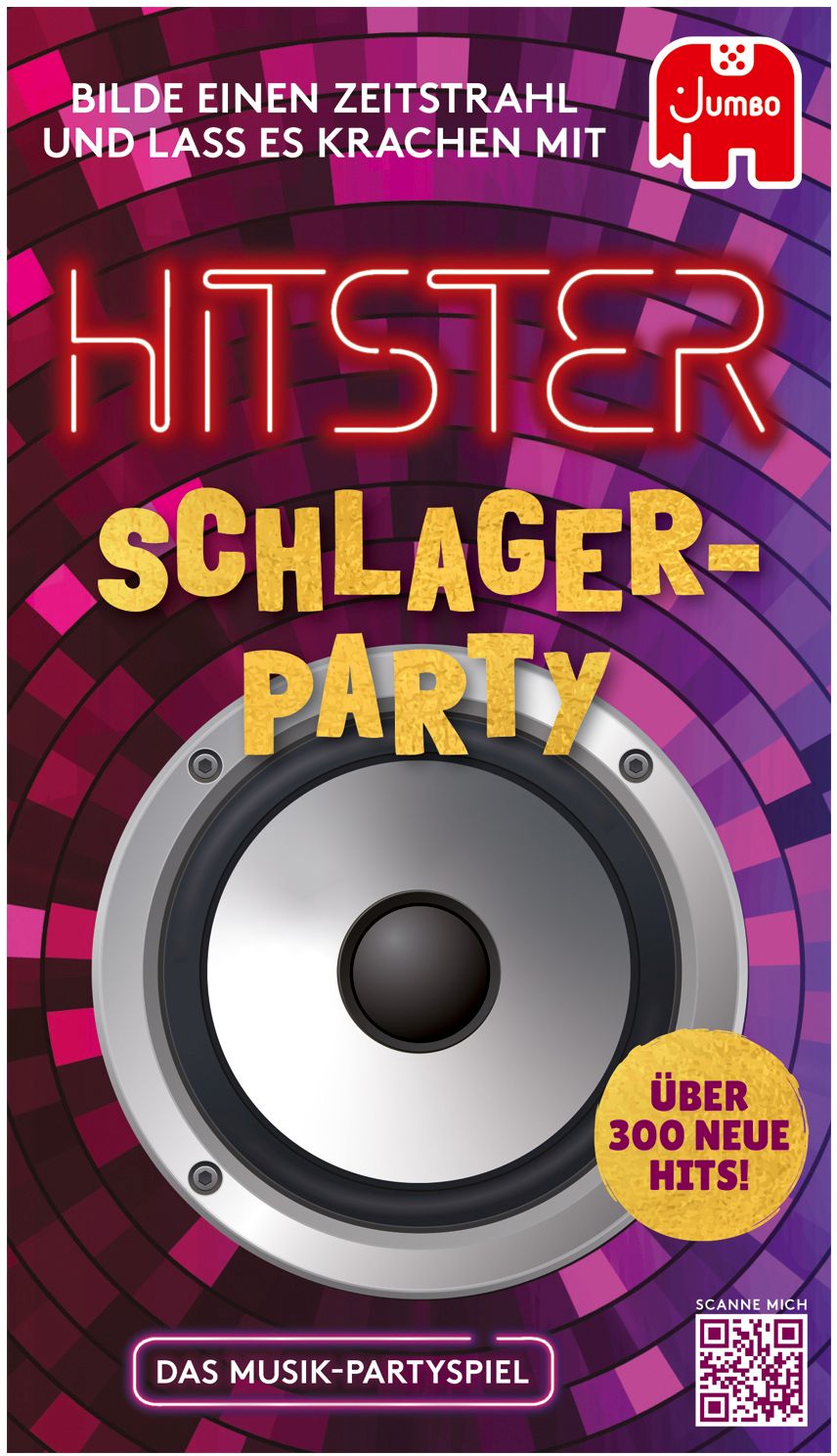 Hitster Schlager Party Hitster, Schlager, Party, Elektronik, Sprecher, Elektronik, Sprecher, Elektronik, Sprecher, Plakat