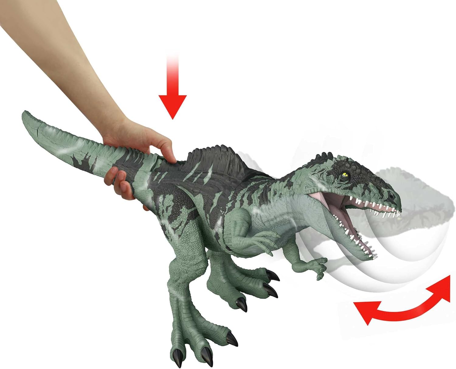 Mattel JURASSIC WORLD Strike 'N Roar Giganotosaurus – GYC94