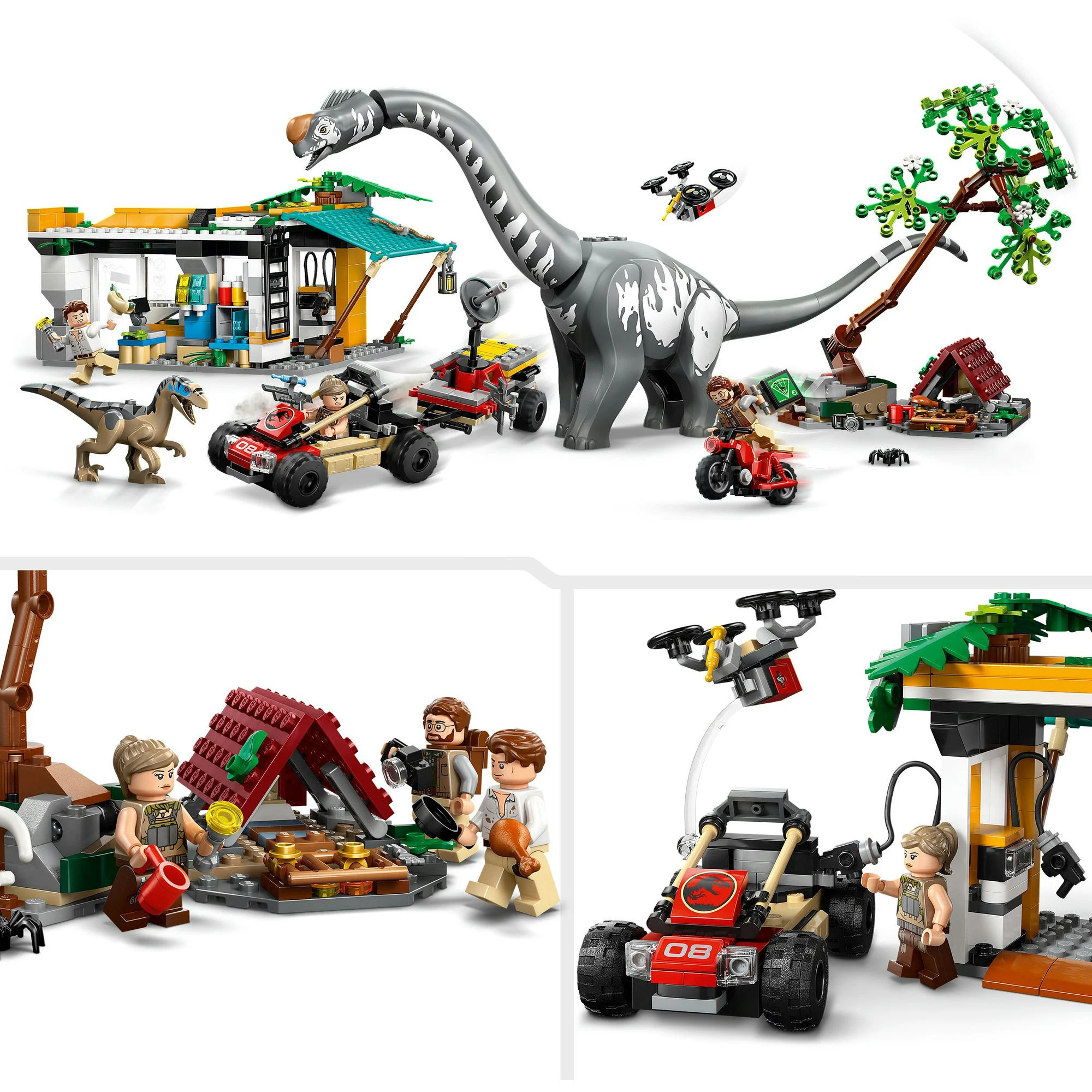 LEGO® Jurassic World™ 76973 Raptor & Titanosaurus: Große Fährtensuche