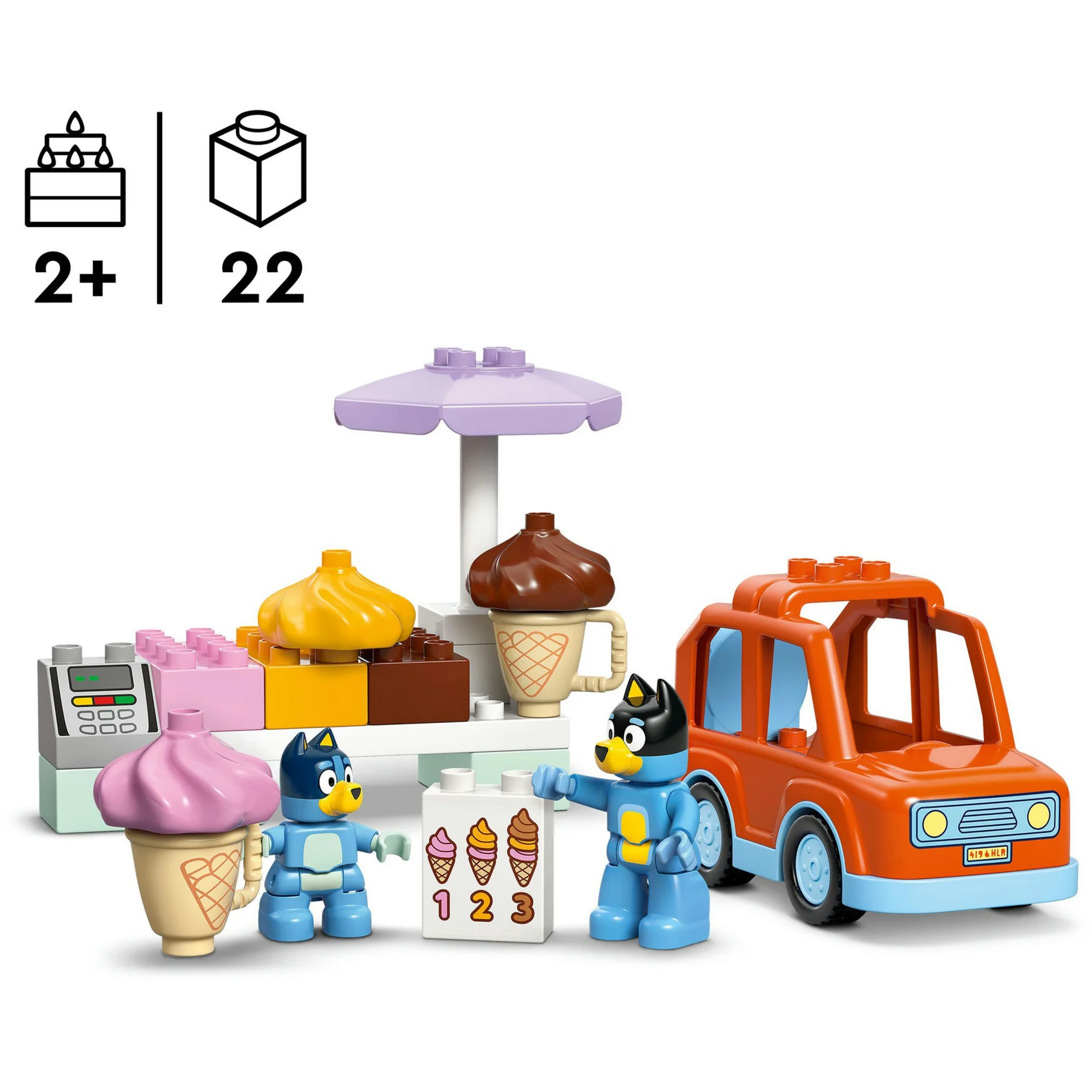 LEGO® Bluey 10458 Ausflug zur Eisdiele mit Bluey LEGO® Bluey 10458 Ausflug zur Eisdiele mit Bluey