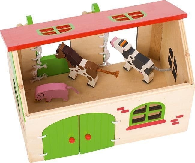GOKI 58497 Mein Bauernhof - Spielset mit Figuren aus Holz GOKI 58497 Mein Bauernhof - Spielset mit Figuren aus Holz