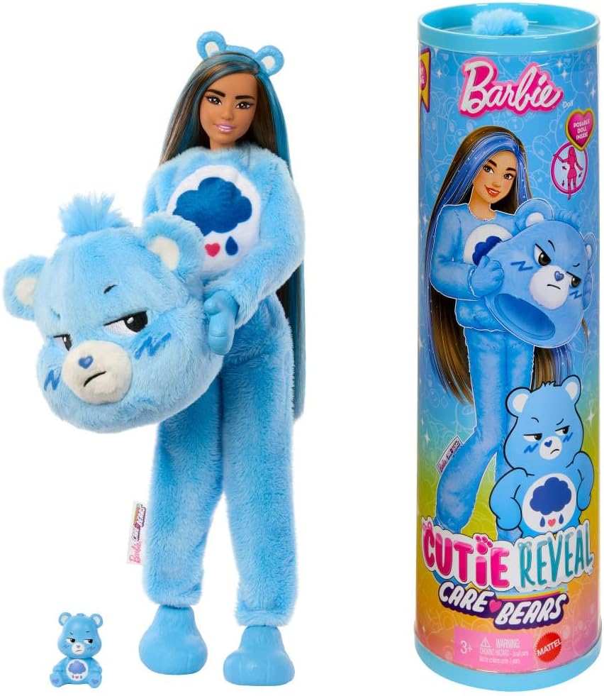 Barbie® Cutie Reveal Barbie® x Glücksbärchen Spielzeug, Gesicht, Kopf, Person, Puppe, Spielzeug, Gesicht, Kopf, Person, Puppe