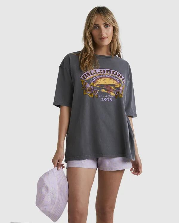 Billabong T-Shirt Damen Off Schwarz GR. L