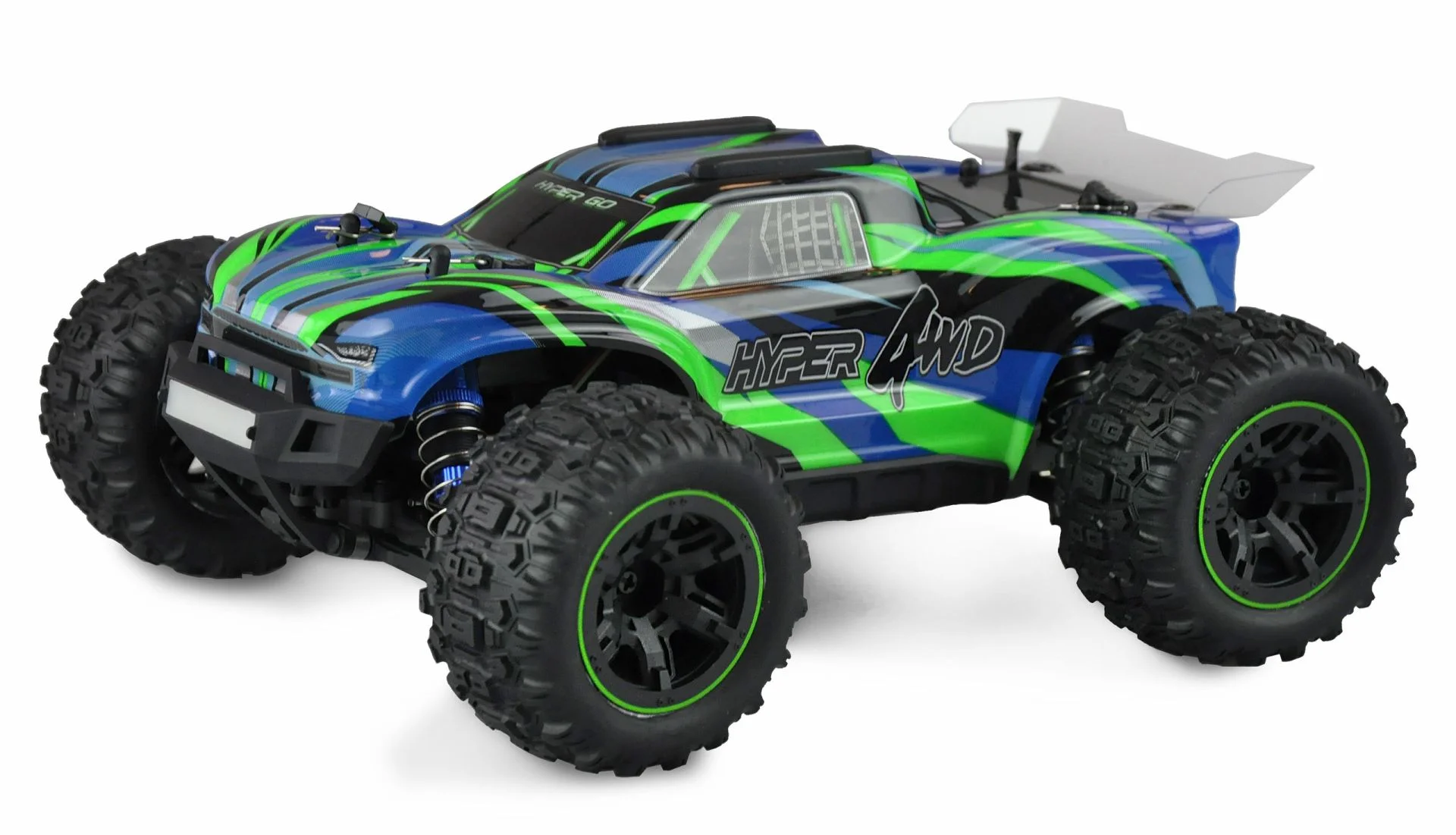 AMEWI Hyper GO Truggy brushed 4WD 1:16 RTR blaugrün RC auto