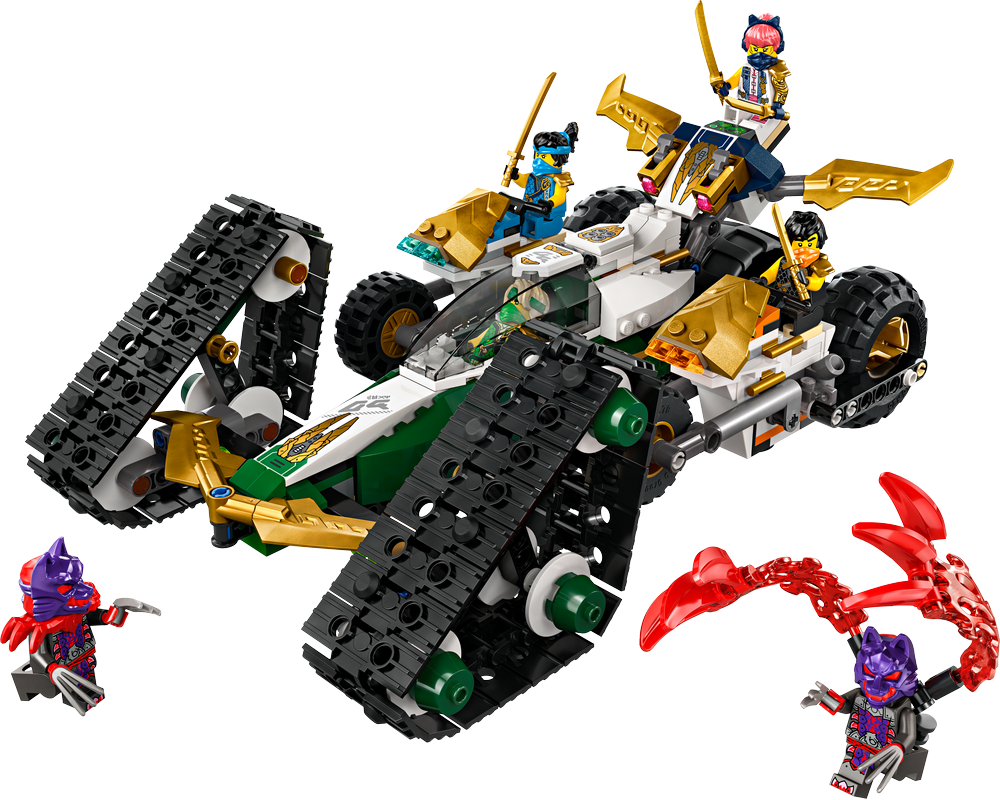 LEGO® NINJAGO® Kombi-Raupe des Ninja-Teams 71820 Spielzeug, Maschine, Rad