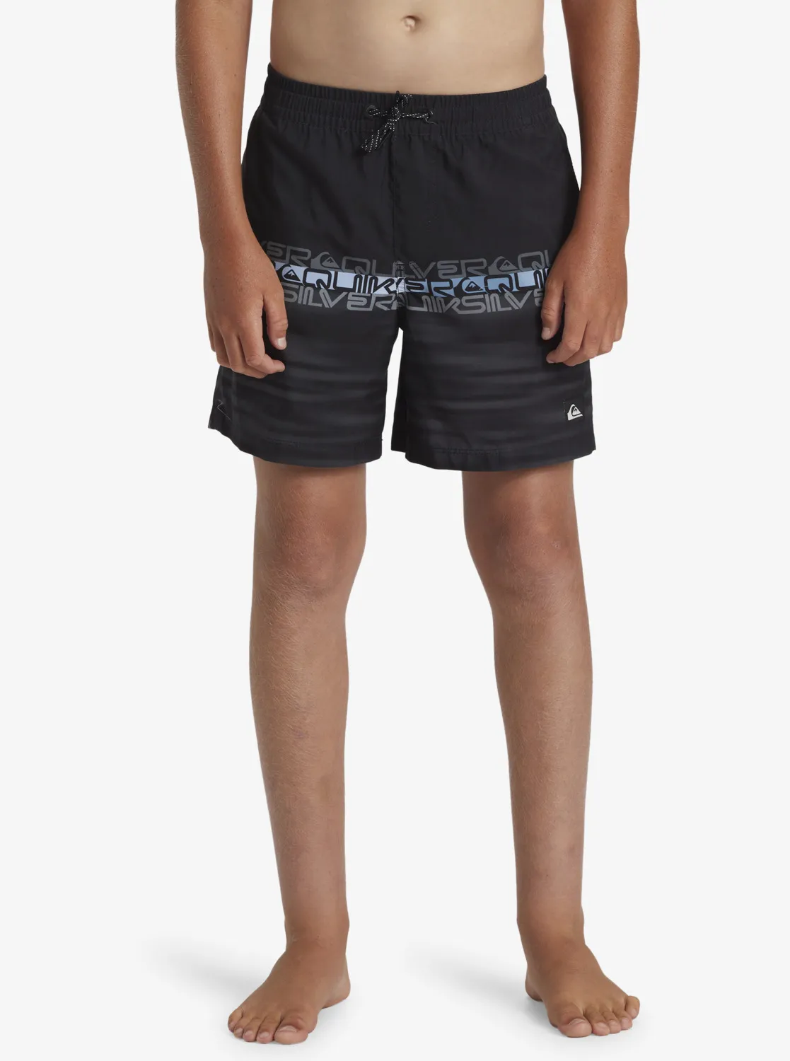 Quiksilver Everyday Wordblock - Schwimmshorts für Jungen 8-16 Schwarz GR. L