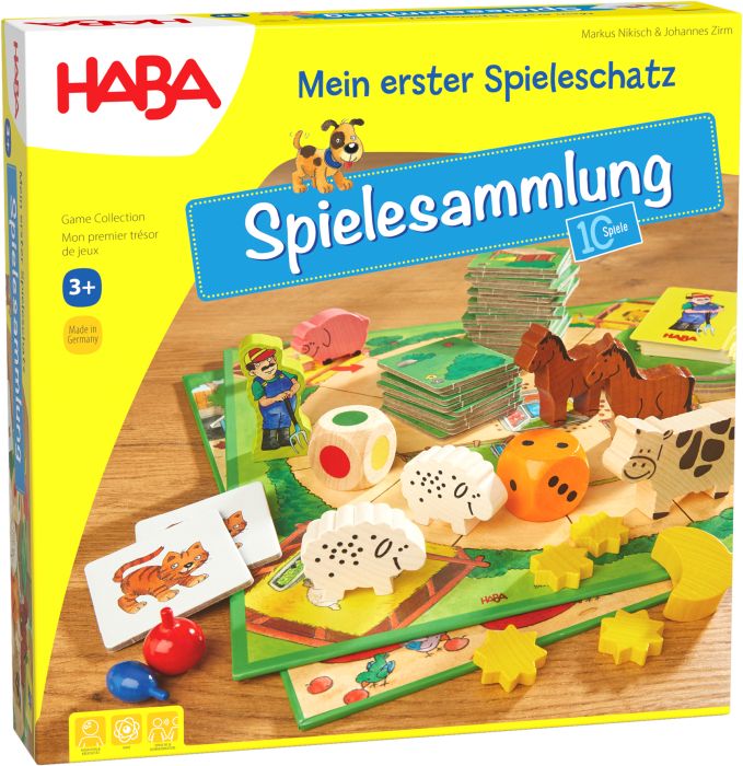 HABA Mein erster Spieleschatz Große Spielesammlung mit 10 Spielen für Kinder ab 3 Jahren HABA, Mein, erster, Spieleschatz, Große, Spielesammlung, mit, 10, Spielen, für, Kinder, ab, 3, Jahren