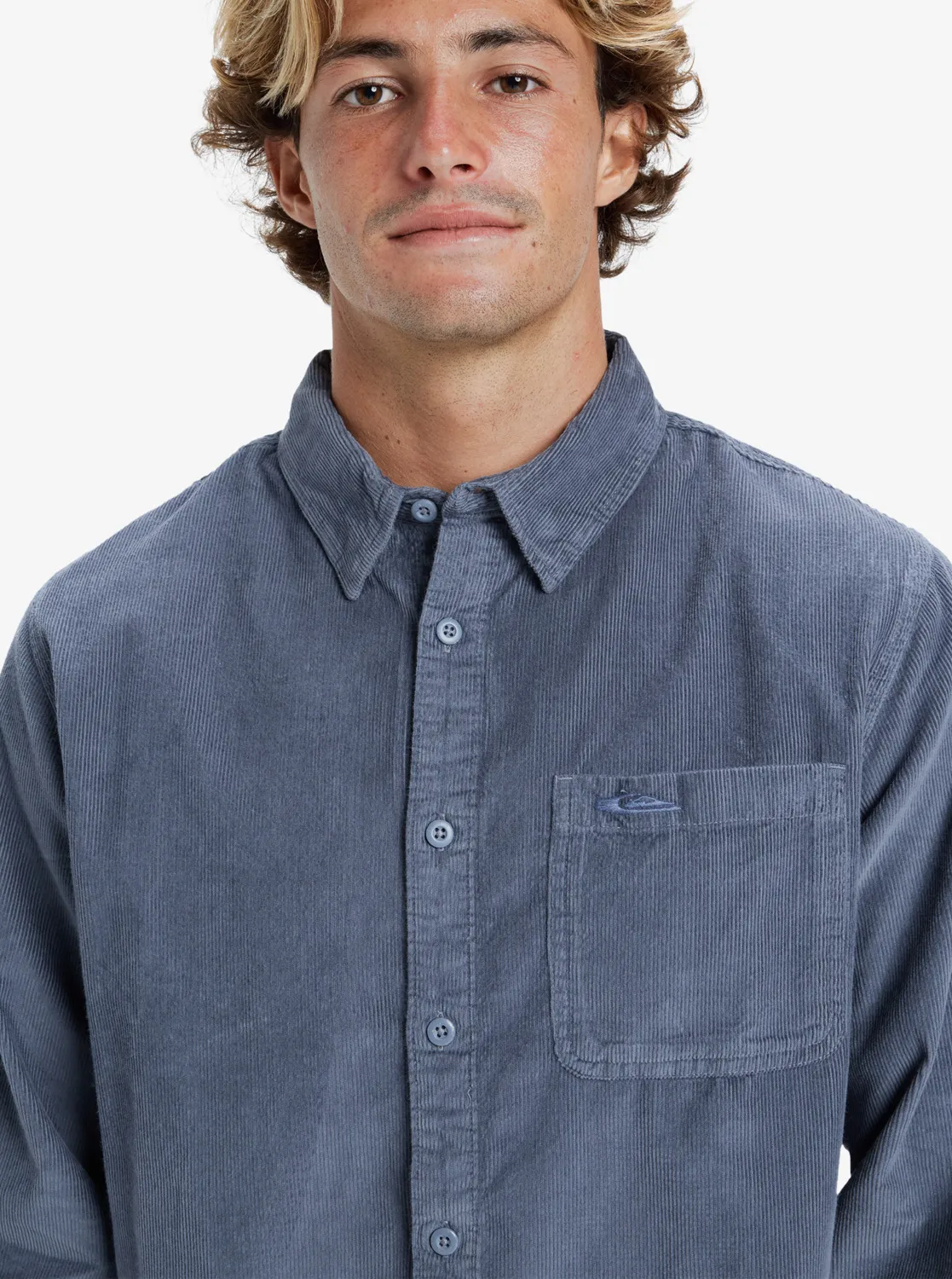 Quiksilver Smoke Trail  - Cordhemd für Männer Denim GR. L