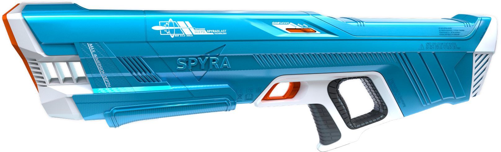 SpyraThree Blau Feuerwaffe, Waffe, Spielzeug, Auto, Fahrzeug