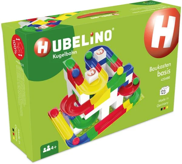 HUBELINO Kugelbahn Baukasten basis (123-teilig)