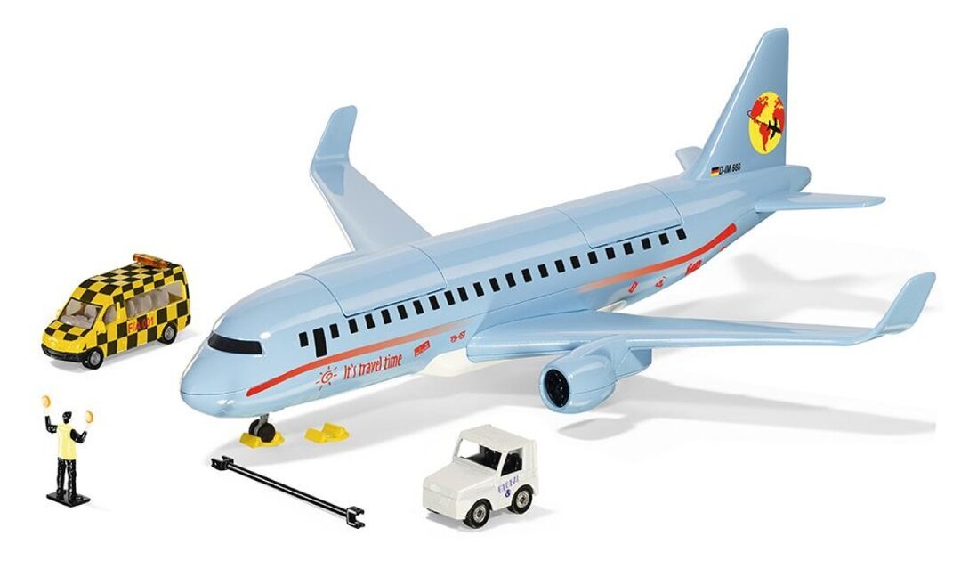 Siku Verkehrsflugzeug Mit Zubehör Siku, Verkehrsflugzeug, Mit, Zubehör, Flugzeug, Verkehrsflugzeug, Rad, Spielzeug