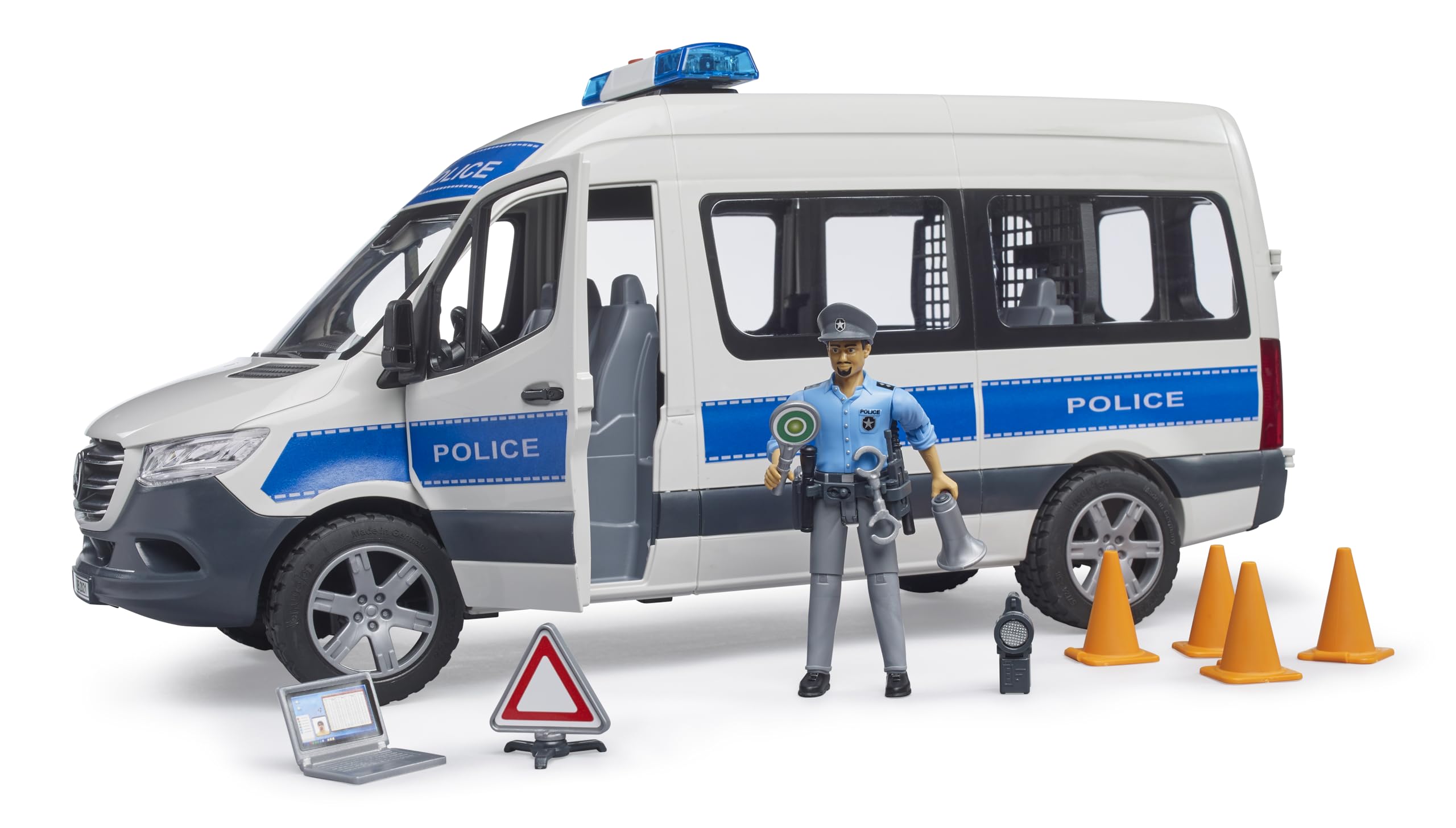 Bruder 02683 Mercedes-Benz Sprinter Polizei Einsatzfahrzeug DE Erwachsener, Männlich, Mann, Person, Umzugswagen