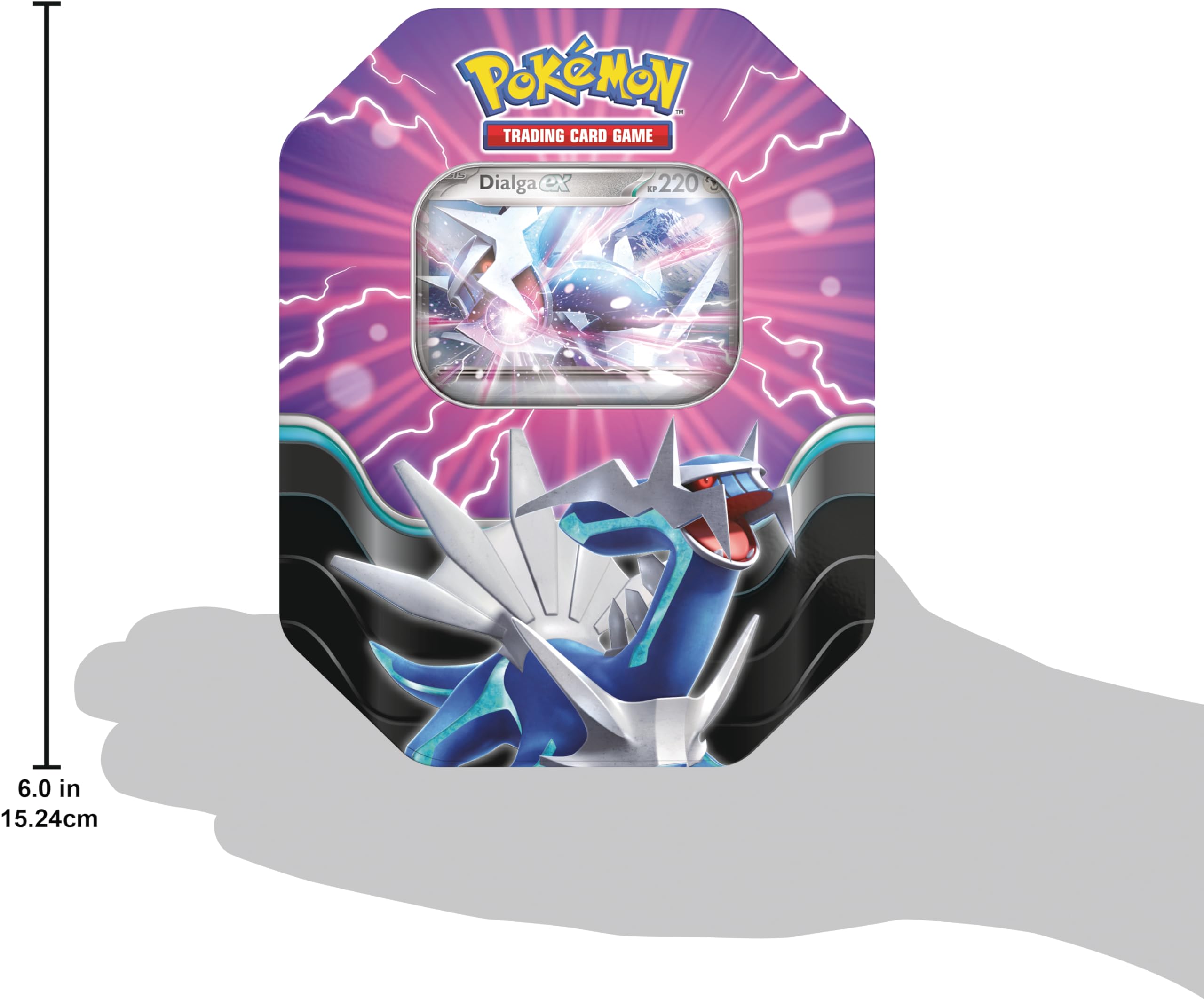 Pokemon Pkm Tin 118 Dialga – Legendäre Tin-Box Mit Dialga-Ex & Boostern 10637