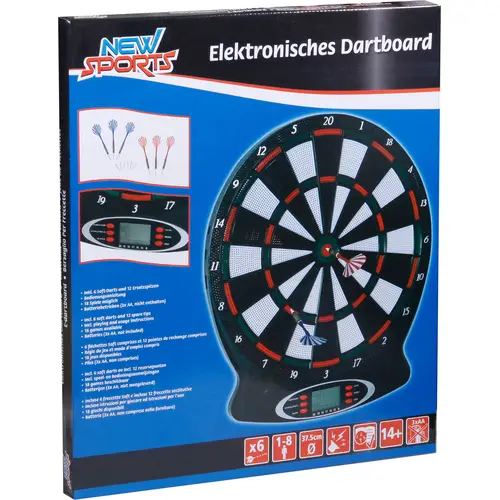 New Sports Elektronisches Dartboard, 18 Spiele New Sports Elektronisches Dartboard, 18 Spiele