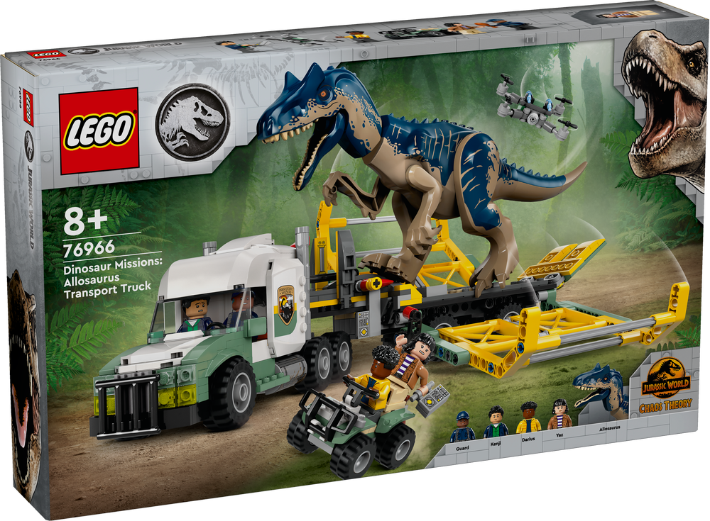 LEGO 76966 Jurassic World Dinosaurier-Missionen: Allosaurus-Transporter LEGO, 76966, Jurassic, World, Dinosaurier-Missionen:, Allosaurus-Transporter, Dinosaurier, Reptil, Maschine, Rad, Person