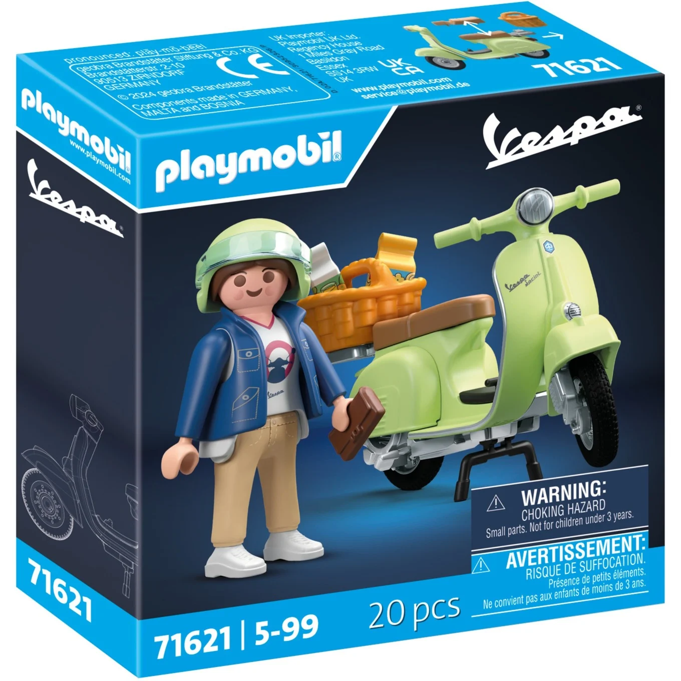 PLAYMOBIL 71621 1969 Vespa 150 Sprint Veloce, Hellgrün PLAYMOBIL, 71621, 1969, Vespa, 150, Sprint, Veloce, Hellgrün