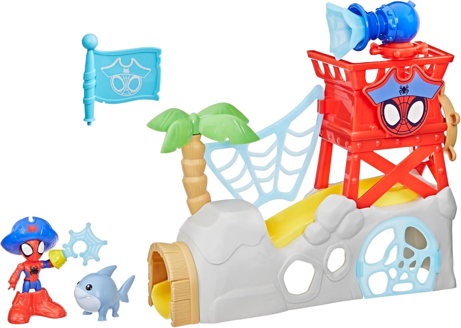 Marvel Spidey und Seine Super-Freunde Water-Webs Spidey Insel Spielset mit 2 Figuren Marvel, Spidey, und, Seine, Super-Freunde, Water-Webs, Spidey, Insel, Spielset, mit, 2, Figuren