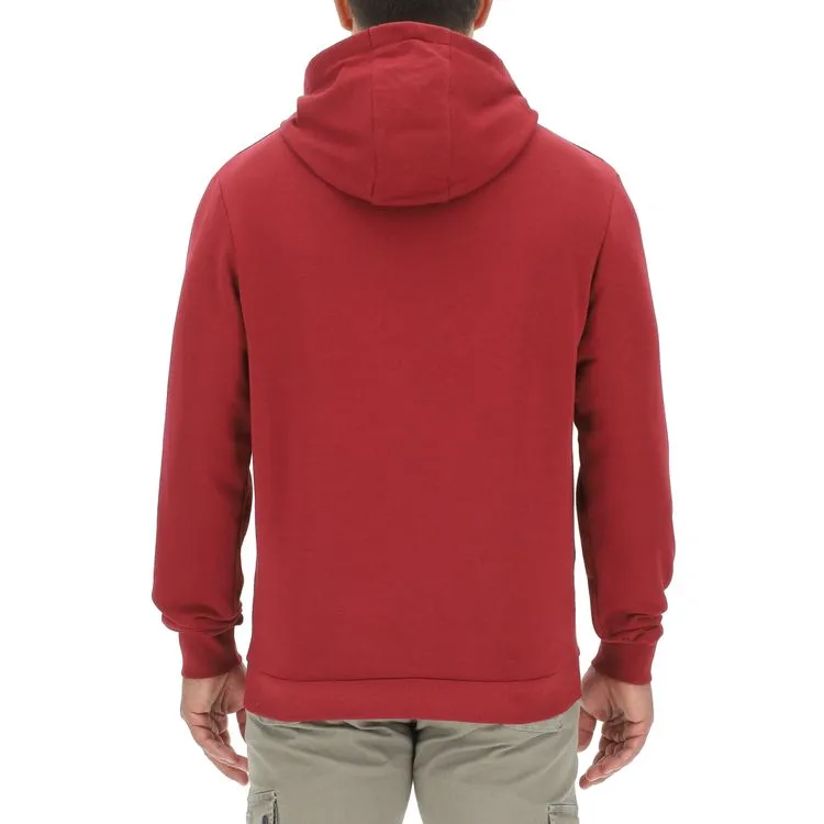 JEEP Herren Hoodie O103279RT - Dunkelrot mit großem Stern-Print GR. XXL