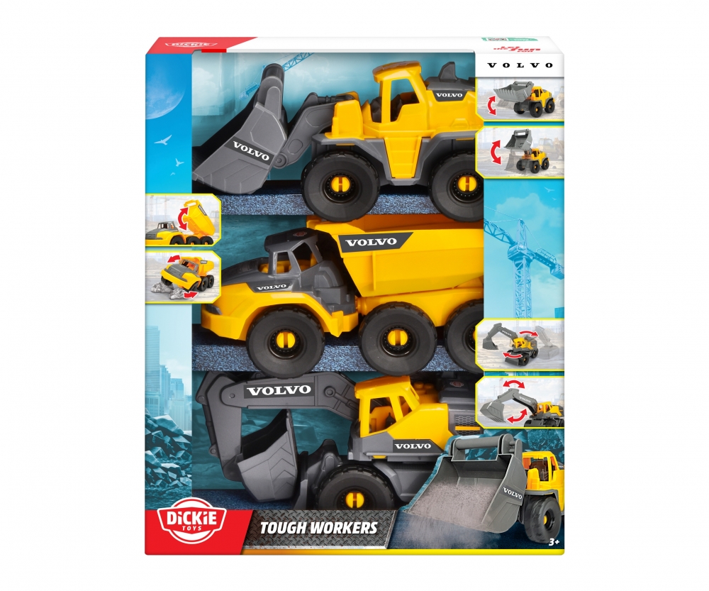 Dickie Toys Volvo Tough Work Force 10005193 Maschine, Rad