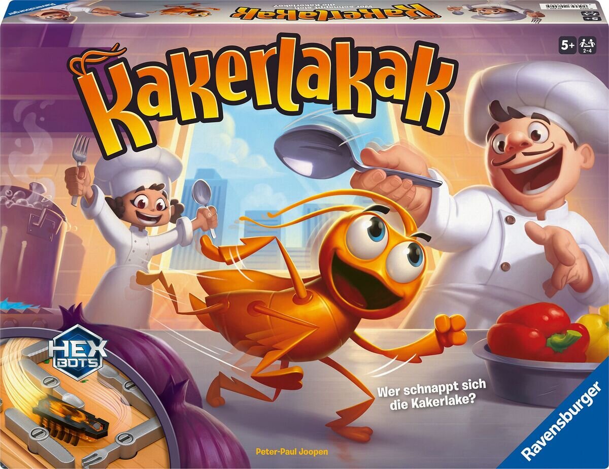 Ravensburger 20800 Kakerlakak Aktionsspiel mit elektronischer Kakerlake für Groß und Klein, für 2-4 Personen, geei Ravensburger, 20800, Kakerlakak, Aktionsspiel, mit, elektronischer, Kakerlake, für, Groß, und, Klein, für, 2-4, Personen, geei