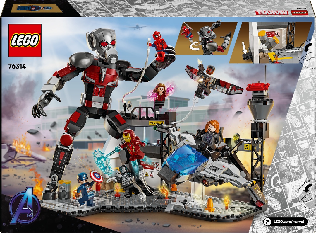LEGO® MARVEL Super Heroes™ 76314 Captain America: Civil War Actionduell