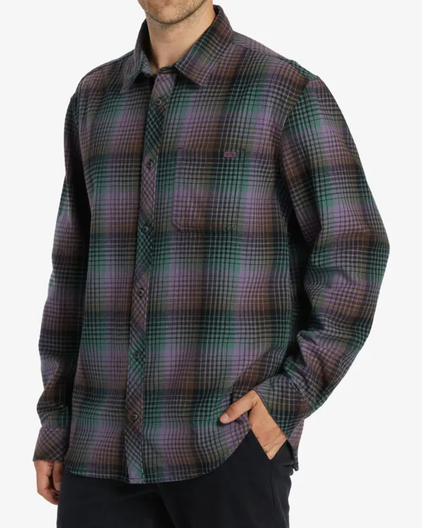 Billabong Hemd Herren Lila Kar Dusty GRA GR. L